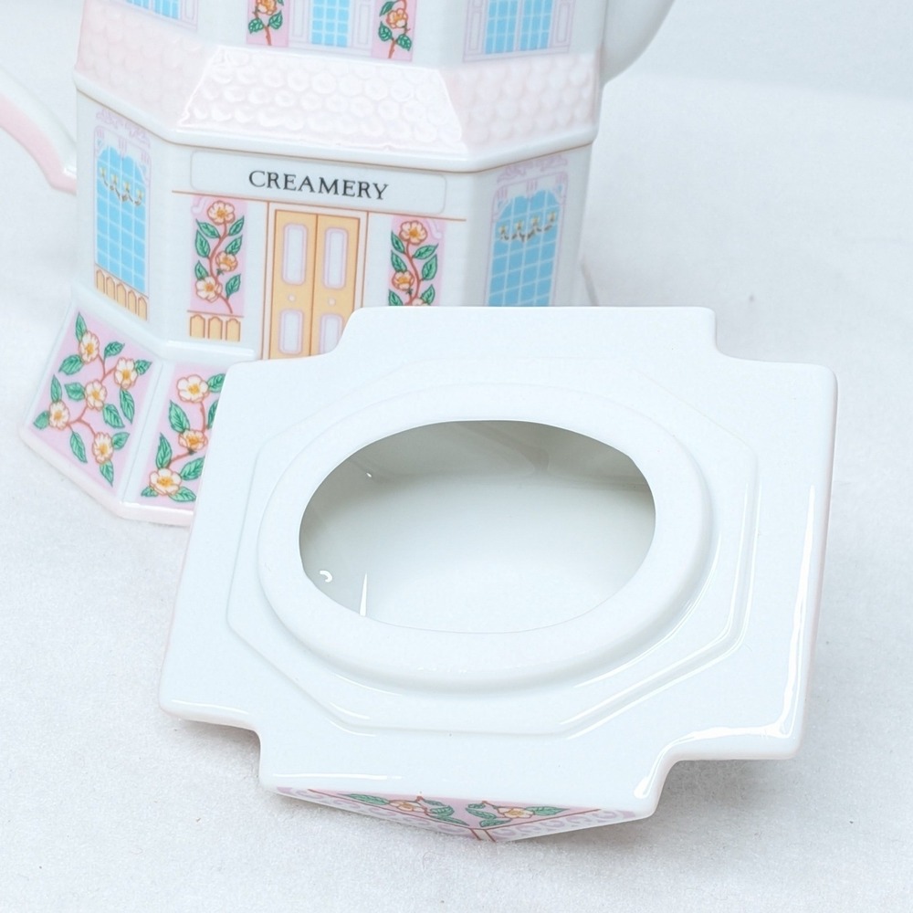 VTG 1991 Lenox Village Creamery Fine Porcelain Collectible Creamer w/ Lid - Picture 8 of 10